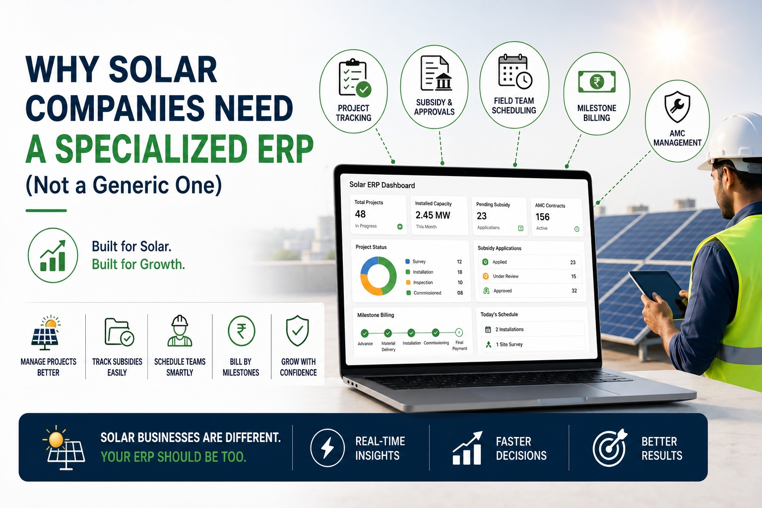 Why Solar Companies Need a Specialized ERP. featured image