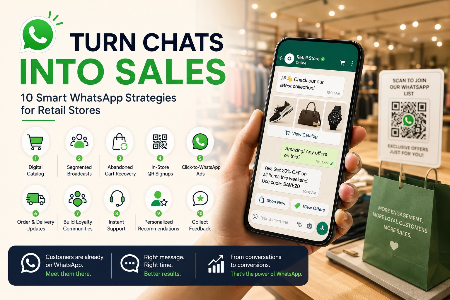 WhatsApp Marketing for Retail Stores: 10 Strategies to Turn Chats Into Sales